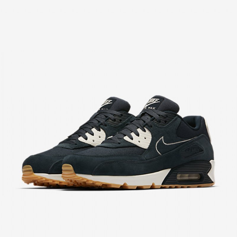 Nike Air Max 90 Premium Miesten Armory Navy Sail Gum Keltainen