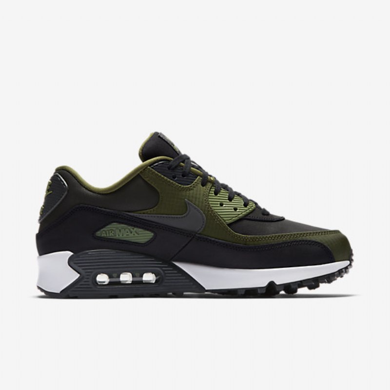 Nike Air Max 90 Premium Miesten Musta Vihreä Legion Palmu Antrasiitti