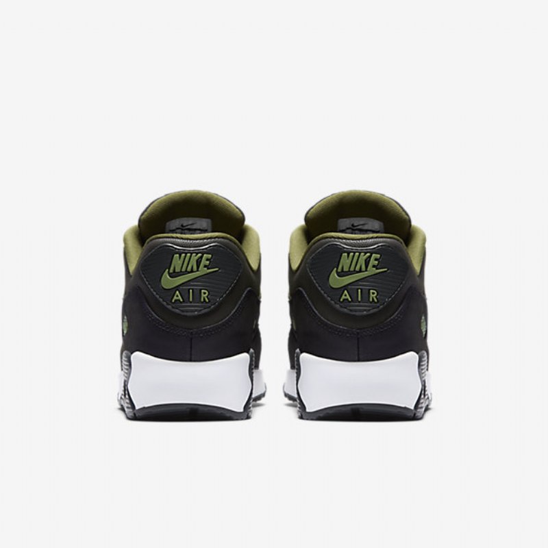 Nike Air Max 90 Premium Miesten Musta Vihreä Legion Palmu Antrasiitti