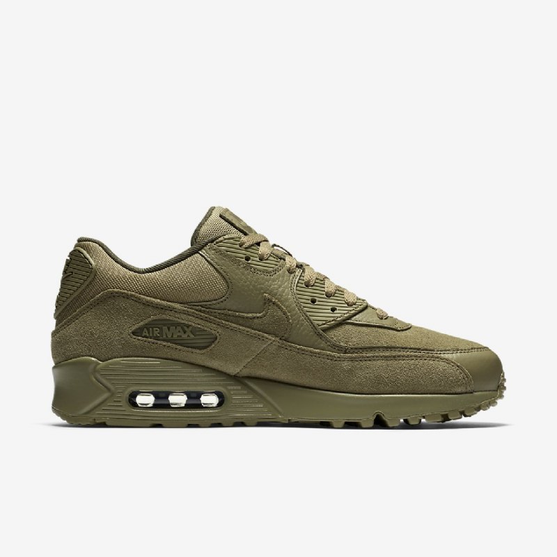 Nike Air Max 90 Premium Miesten Olive Neutraali Oliivi Tarkoittaa