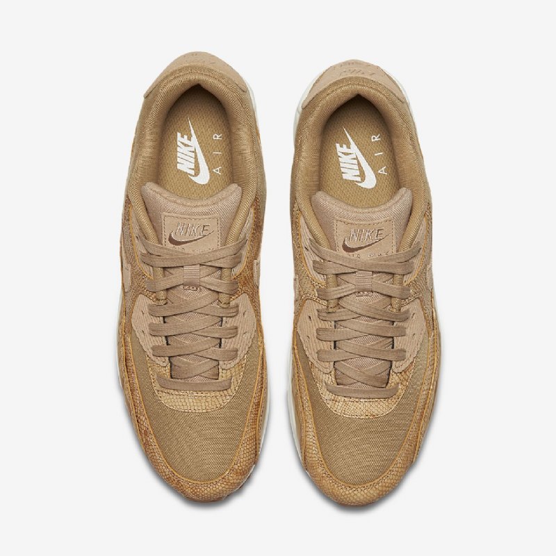 Nike Air Max 90 Premium Miesten Vachetta Tan Elemental Gold Sail