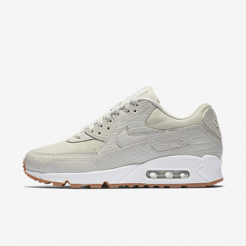 Nike Air Max 90 Premium Naisten Light Bone Purukumi Keltainen Valkoinen
