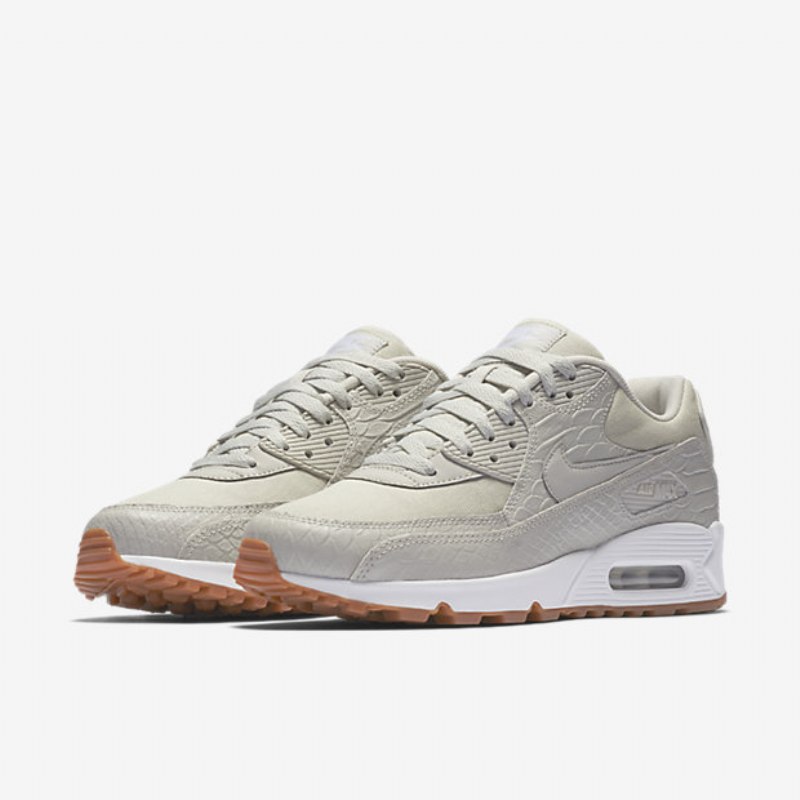 Nike Air Max 90 Premium Naisten Light Bone Purukumi Keltainen Valkoinen