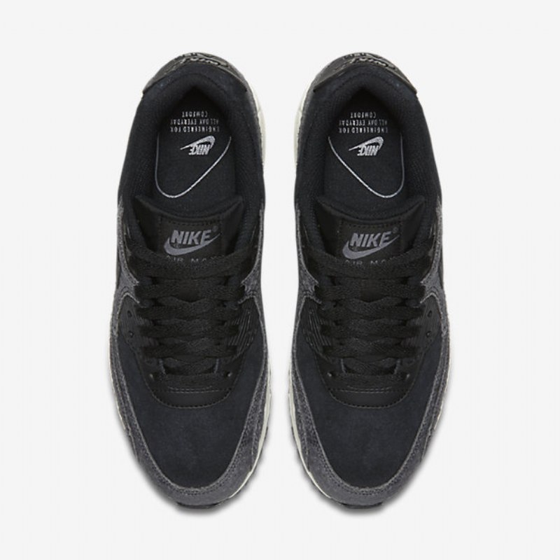 Nike Air Max 90 Premium Naisten Musta Purjehdus Tummanharmaa