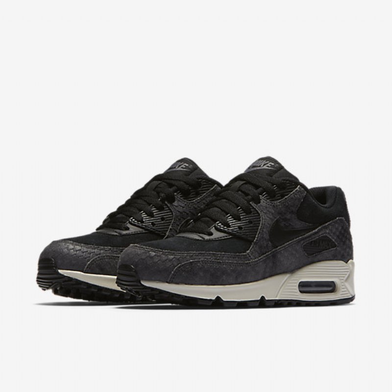 Nike Air Max 90 Premium Naisten Musta Purjehdus Tummanharmaa