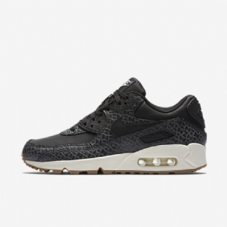 Nike Air Max 90 Premium Naisten Musta Purjehduskumi Keskiruskea