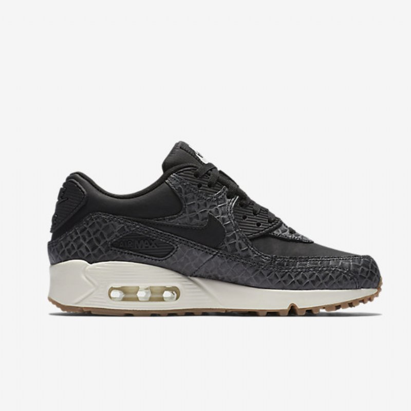 Nike Air Max 90 Premium Naisten Musta Purjehduskumi Keskiruskea