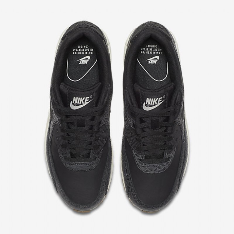 Nike Air Max 90 Premium Naisten Musta Purjehduskumi Keskiruskea
