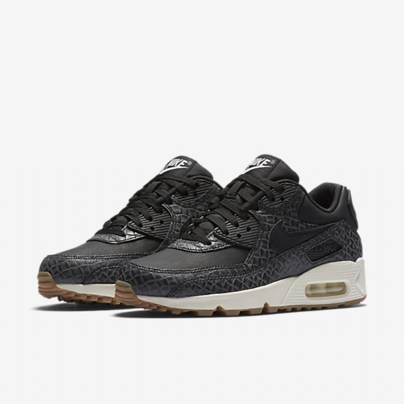 Nike Air Max 90 Premium Naisten Musta Purjehduskumi Keskiruskea