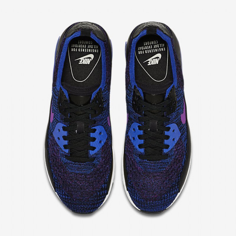 Nike Air Max 90 Ultra 2.0 Flyknit Nmmp Naisten Sininen Juoksija Hyper Violetti