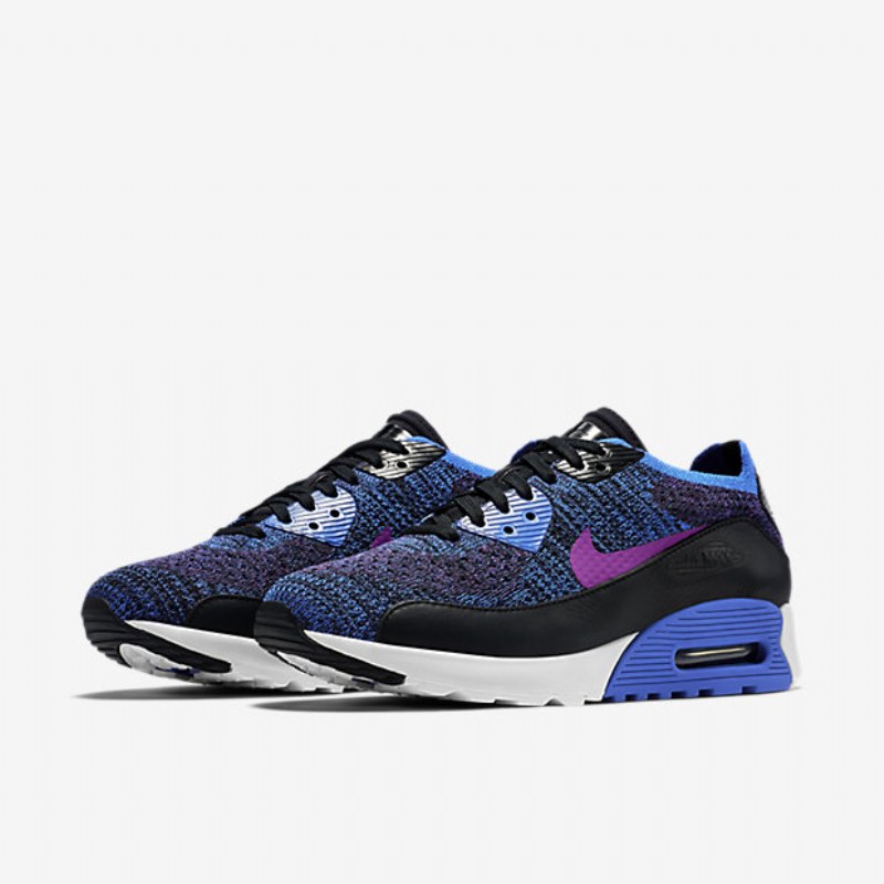 Nike Air Max 90 Ultra 2.0 Flyknit Nmmp Naisten Sininen Juoksija Hyper Violetti