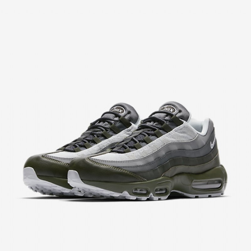 Nike Air Max 95 Essential Miesten Kengät Khaki Cargo Tumma Tina Tummanharmaa Puhdas Platina