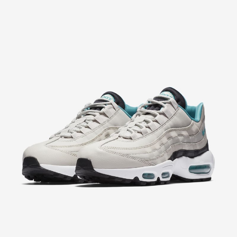 Nike Air Max 95 Essential Miesten Kengät Vaalea Luu Musta Valkoinen Turkoosi Urheilu