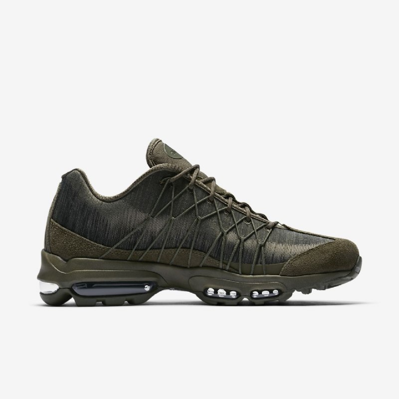 Nike Air Max 95 Jacquard Ultra Miesten Kengät Khaki Cargo Musta Tumma Stucco