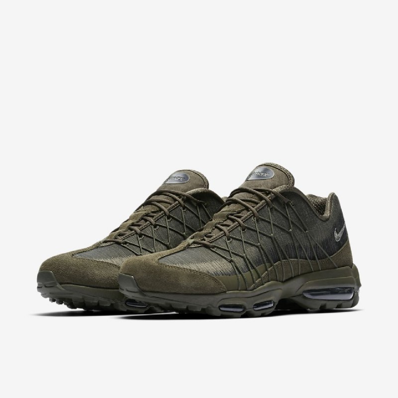 Nike Air Max 95 Jacquard Ultra Miesten Kengät Khaki Cargo Musta Tumma Stucco