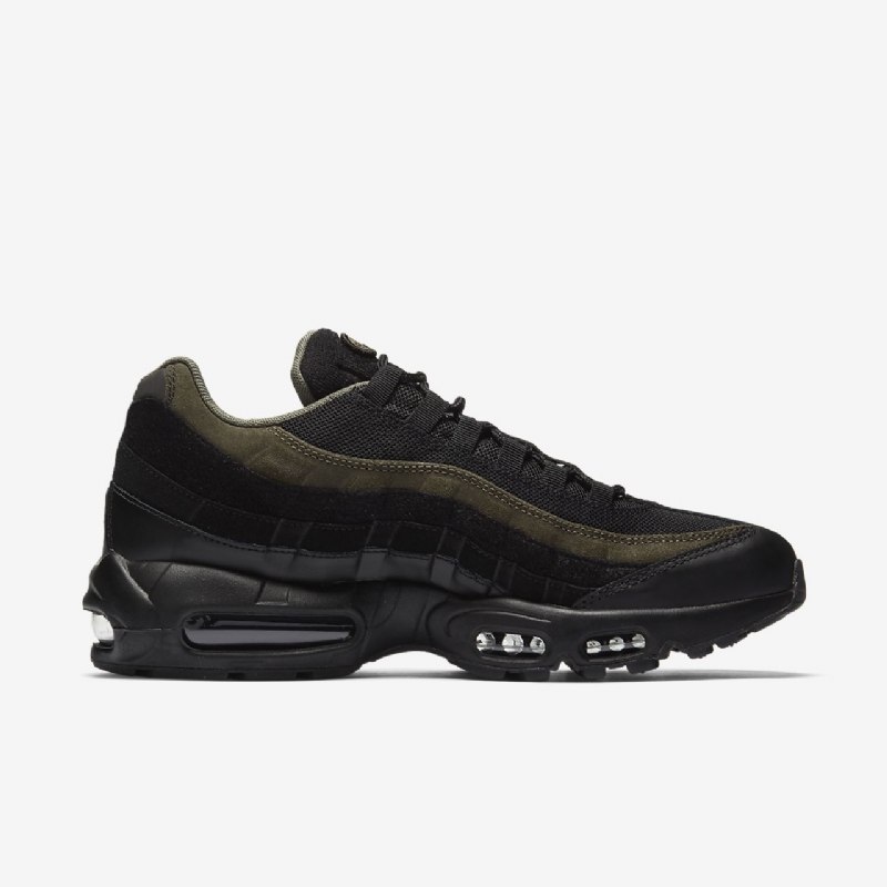 Nike Air Max 95 Miesten Kengät Hal Musta Khaki Cargo Hopea-astia