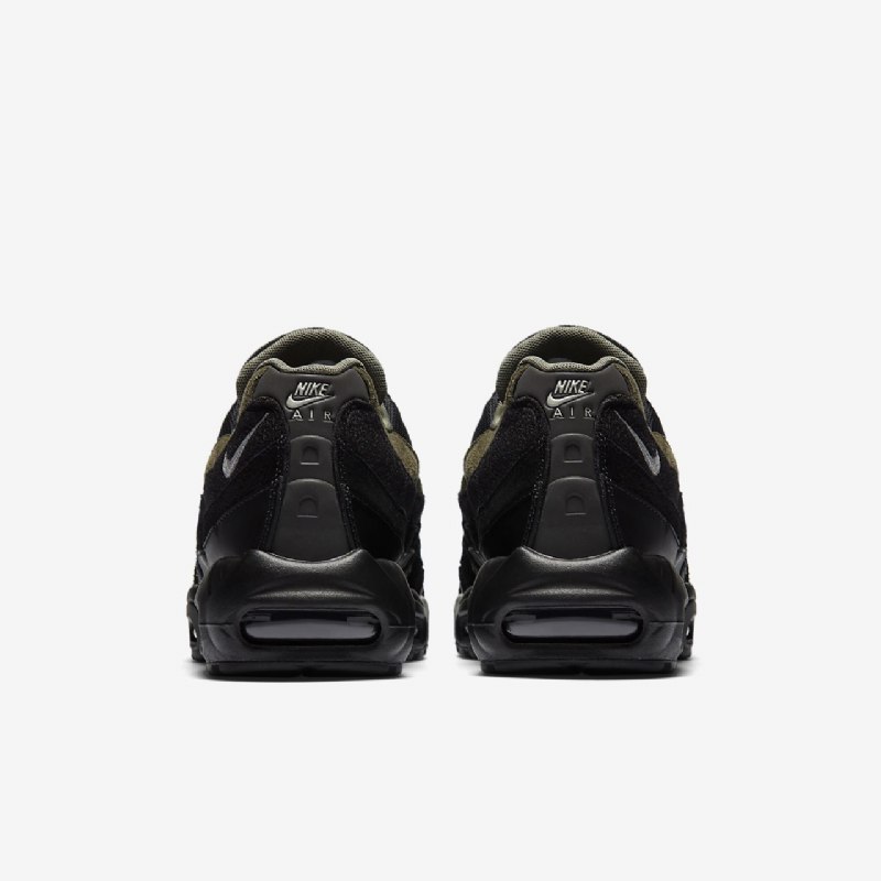 Nike Air Max 95 Miesten Kengät Hal Musta Khaki Cargo Hopea-astia