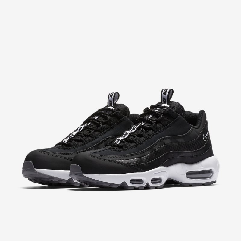 Nike Air Max 95 Miesten Se Musta Valkoinen Harmaa Kylmä