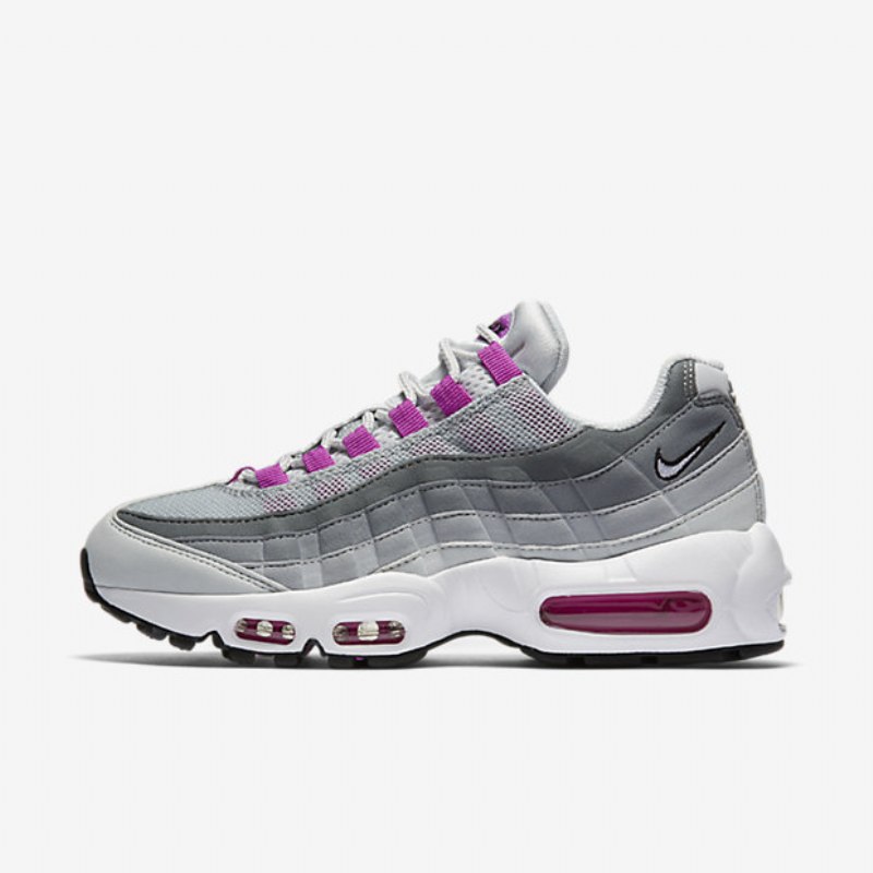 Nike Air Max 95 Og -kengät Pure Platinum Wolf Grey Hyper Violetti