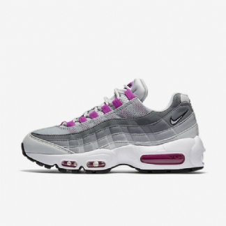 Nike Air Max 95 Og -kengät Pure Platinum Wolf Grey Hyper Violetti