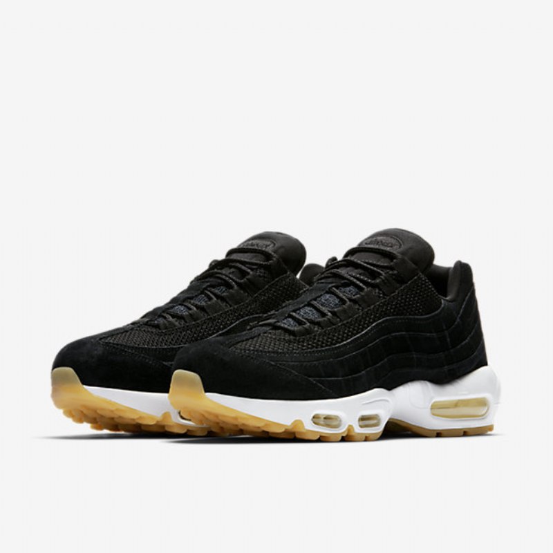 Nike Air Max 95 Premium Miesten Kengät Musta Sifonki Valkoinen