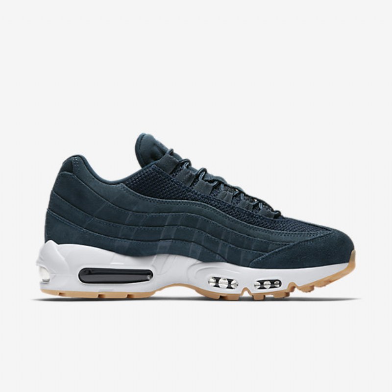 Nike Air Max 95 Premium Miesten Kengät Navy Fox Sininen Keltainen Purukumi