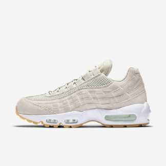 Nike Air Max 95 Premium Miesten Kengät Vaalea Luusto Tuskin Vihreä Valkoinen