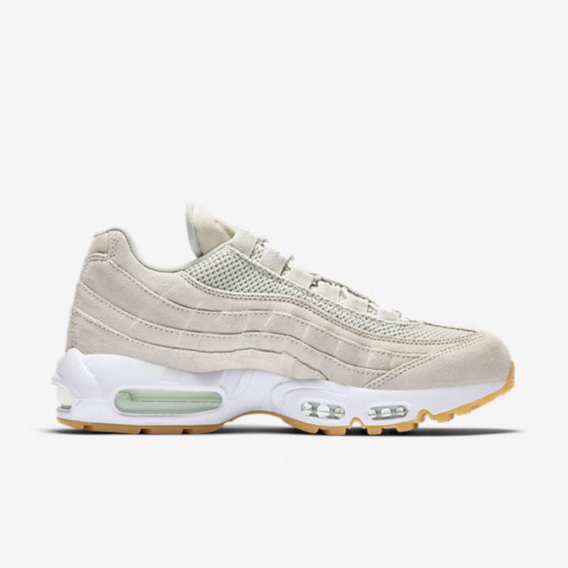 Nike Air Max 95 Premium Miesten Kengät Vaalea Luusto Tuskin Vihreä Valkoinen