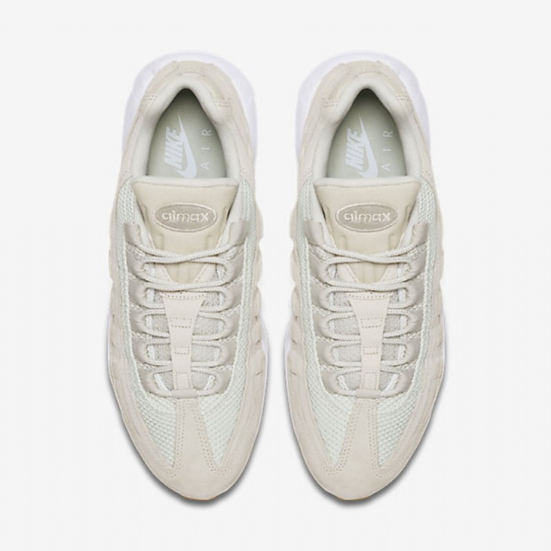 Nike Air Max 95 Premium Miesten Kengät Vaalea Luusto Tuskin Vihreä Valkoinen