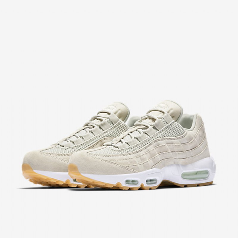 Nike Air Max 95 Premium Miesten Kengät Vaalea Luusto Tuskin Vihreä Valkoinen