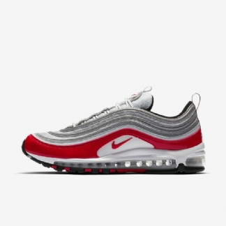 Nike Air Max 97 Miesten Pure Platinum Black White Red Yliopisto