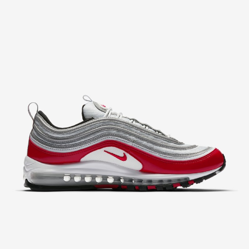 Nike Air Max 97 Miesten Pure Platinum Black White Red Yliopisto
