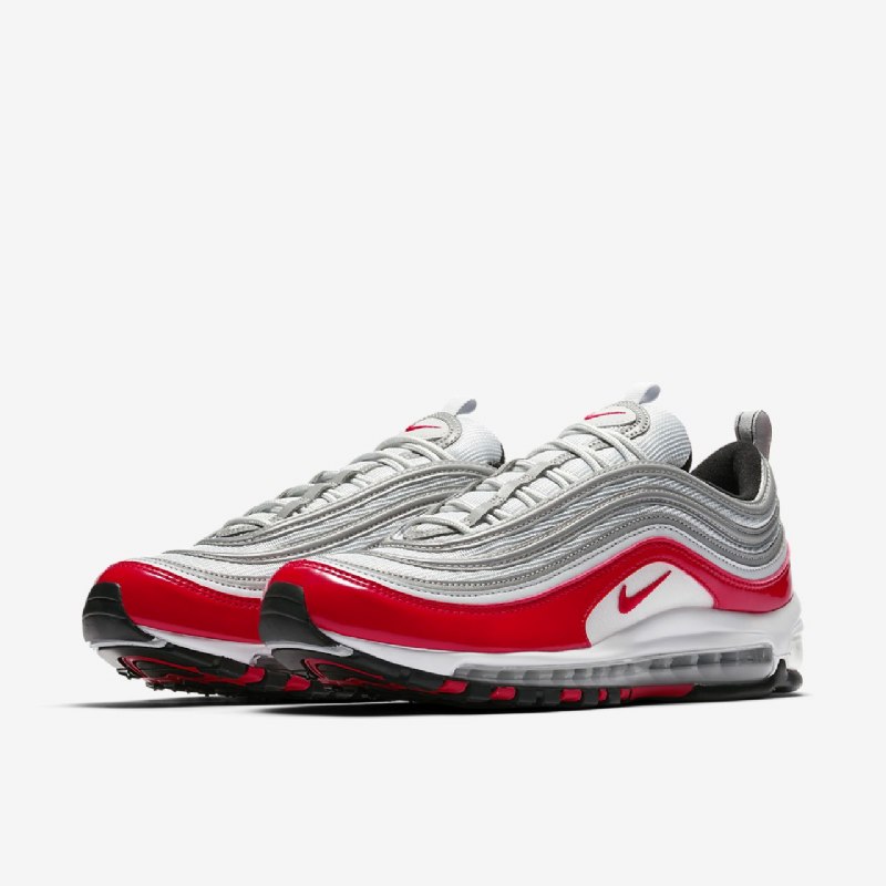 Nike Air Max 97 Miesten Pure Platinum Black White Red Yliopisto