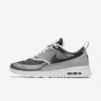 Nike Air Max Thea Jacquard Kengät Pure Platinum Wolf Harmaa Musta