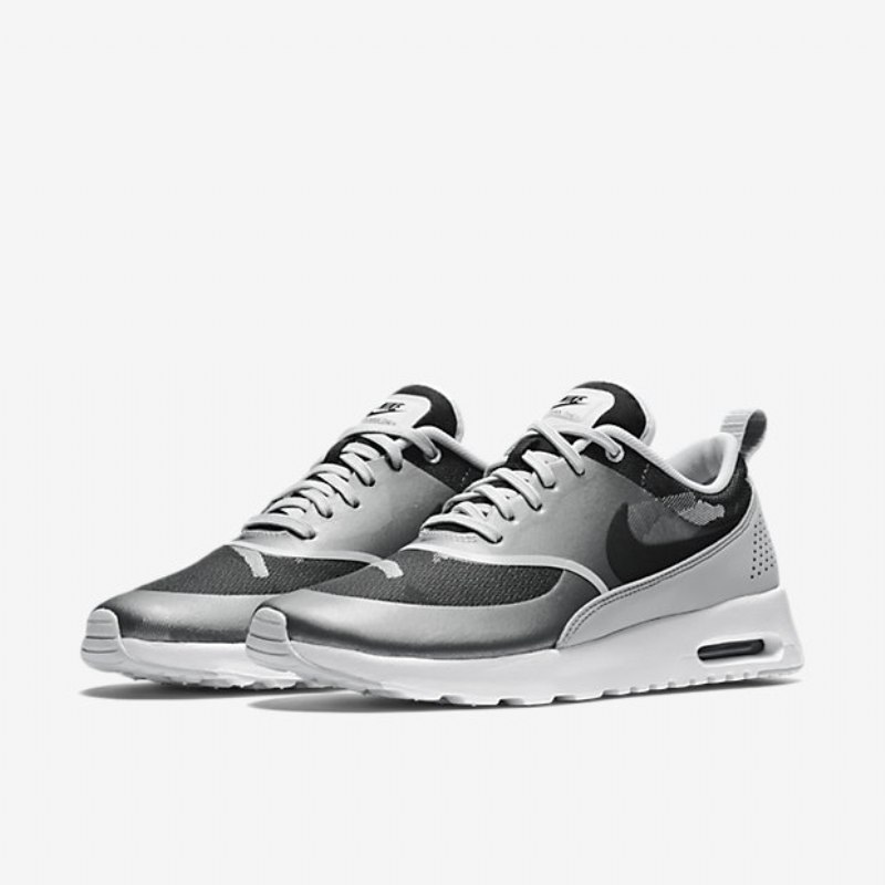 Nike Air Max Thea Jacquard Kengät Pure Platinum Wolf Harmaa Musta