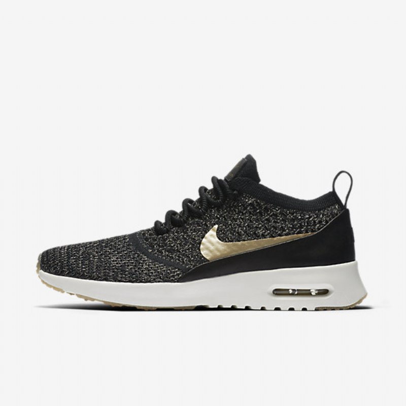 Nike Air Max Thea Naisten Ultra Flyknit Black Metalli Ivory Metallic Gold Star