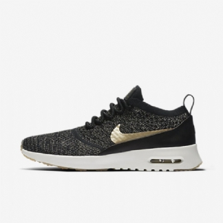 Nike Air Max Thea Naisten Ultra Flyknit Black Metalli Ivory Metallic Gold Star