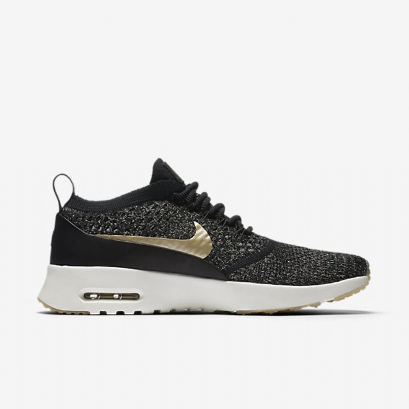 Nike Air Max Thea Naisten Ultra Flyknit Black Metalli Ivory Metallic Gold Star