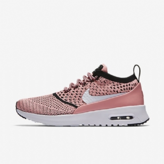 Nike Air Max Thea Naisten Ultra Flyknit Melonikiilto Musta Valkoinen