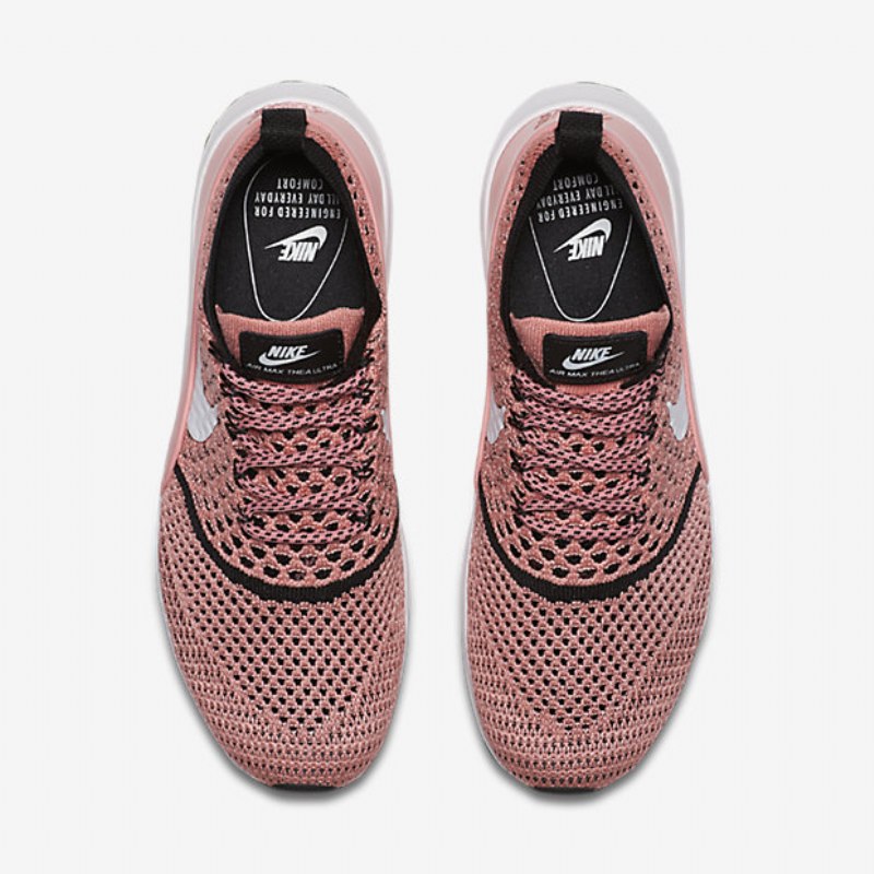 Nike Air Max Thea Naisten Ultra Flyknit Melonikiilto Musta Valkoinen
