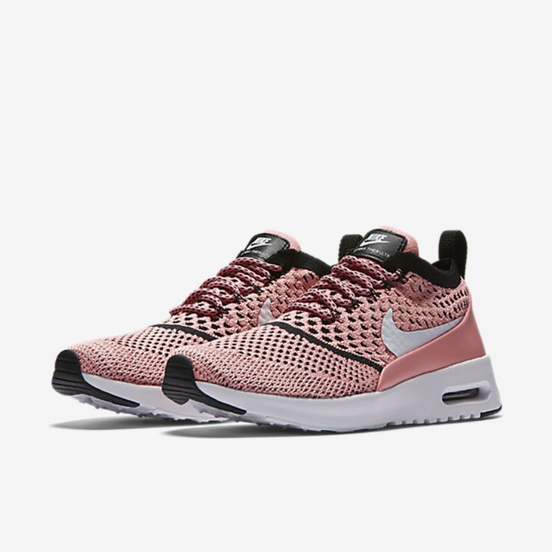 Nike Air Max Thea Naisten Ultra Flyknit Melonikiilto Musta Valkoinen
