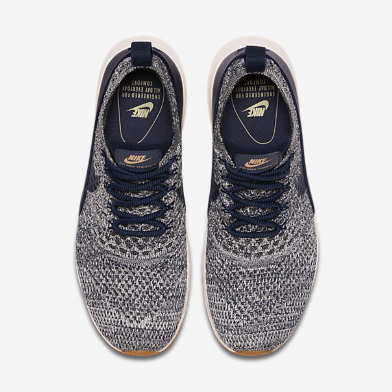 Nike Air Max Thea Naisten Ultra Flyknit Navy College Sail Gum Medium Brown