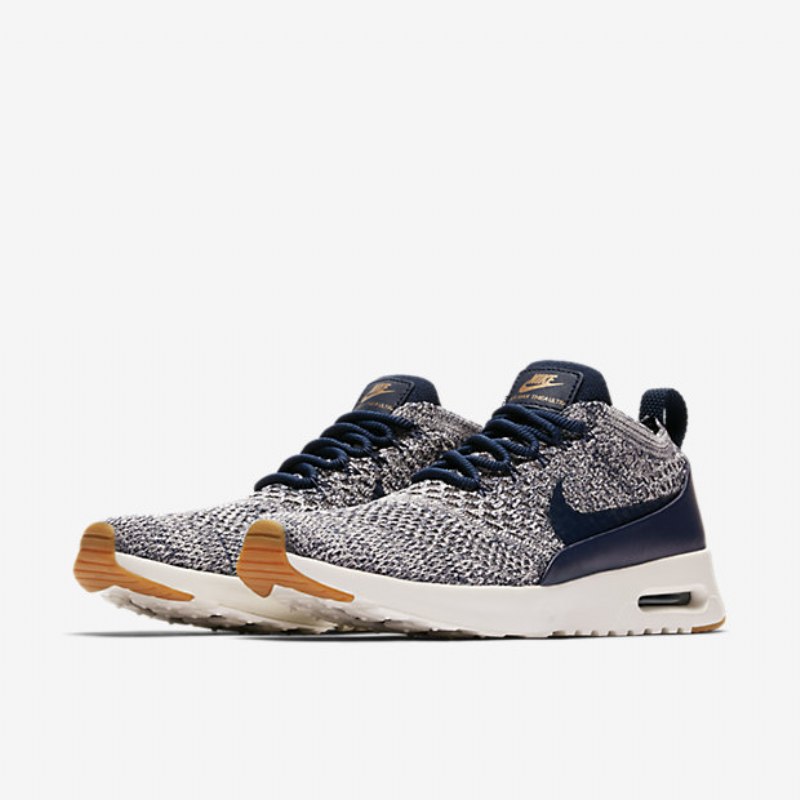 Nike Air Max Thea Naisten Ultra Flyknit Navy College Sail Gum Medium Brown