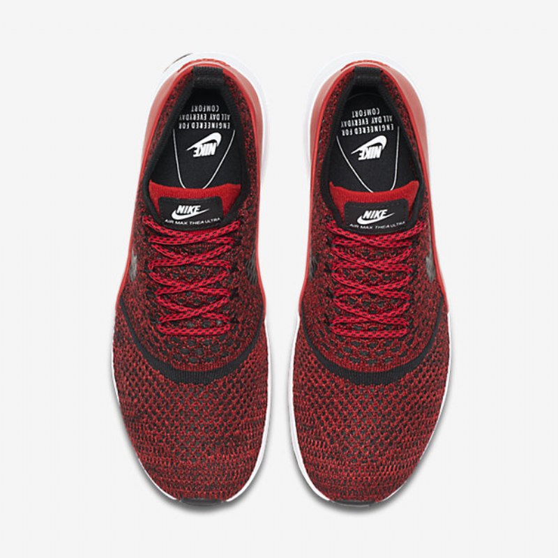 Nike Air Max Thea Naisten Ultra Flyknit University Punainen Valkoinen Musta