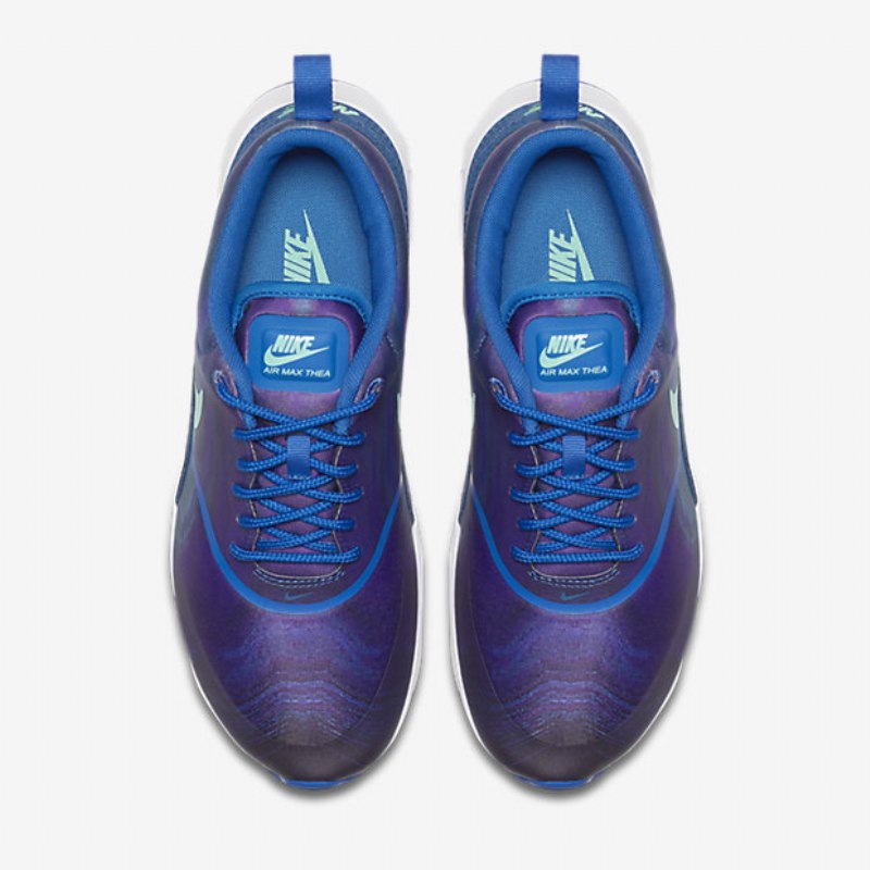Nike Air Max Thea Print Naisten Kengät Sininen Spark Green Abyss Glow