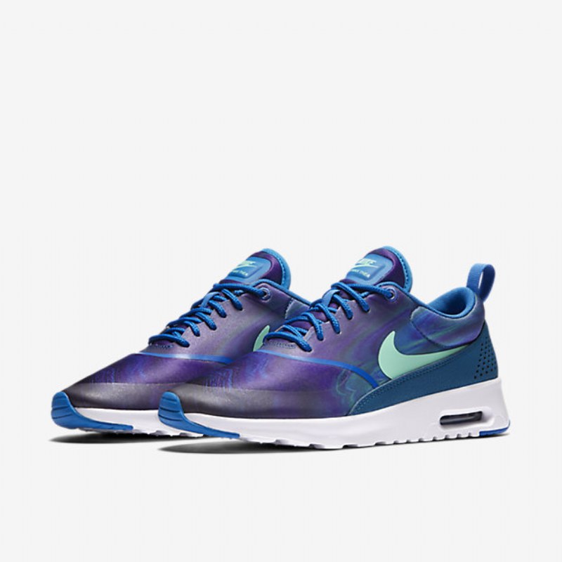 Nike Air Max Thea Print Naisten Kengät Sininen Spark Green Abyss Glow