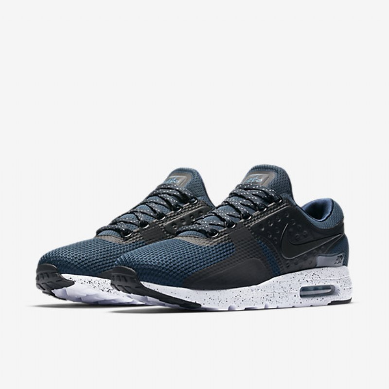 Nike Air Max Zero Premium Shoes Navy Blue White Industrial Black