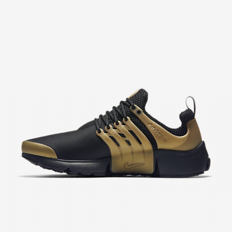 Nike Air Presto Essential Shoes Musta Metallinen Kulta Valkoinen