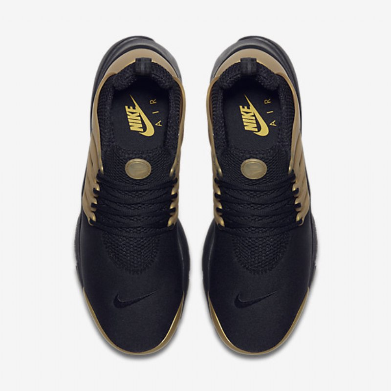 Nike Air Presto Essential Shoes Musta Metallinen Kulta Valkoinen