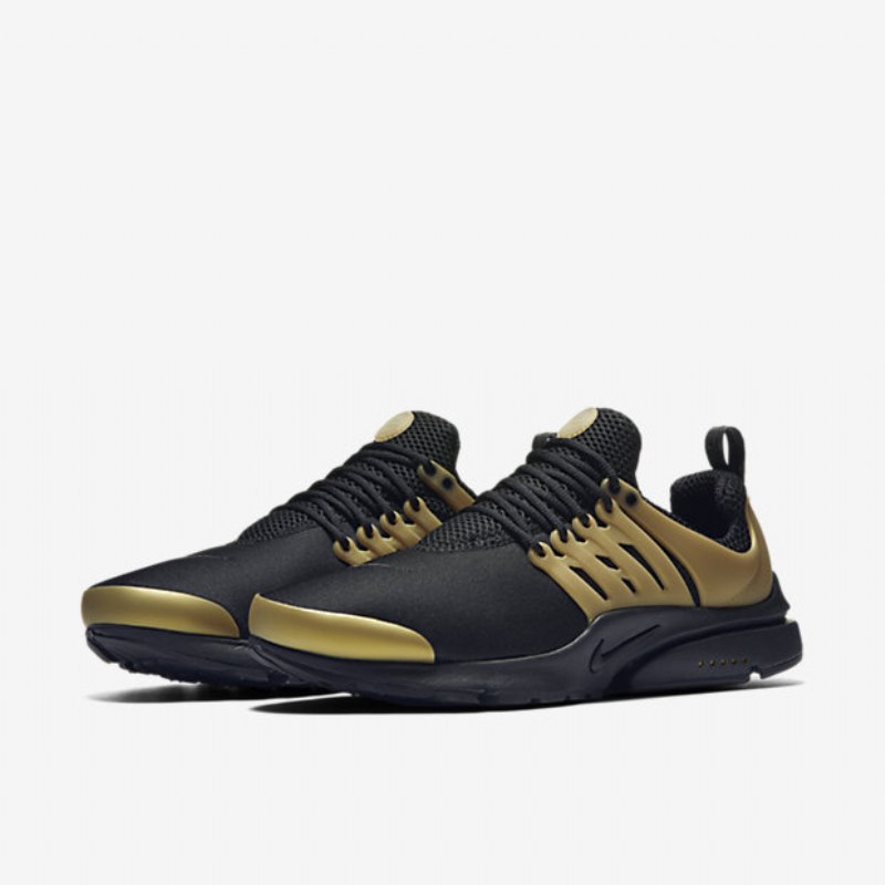 Nike Air Presto Essential Shoes Musta Metallinen Kulta Valkoinen